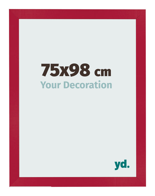 Fotokader 75x98cm Rood MDF Bologna Voorzijde Maat | Yourdecoration.be