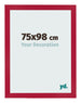 Fotokader 75x98cm Rood MDF Bologna Voorzijde Maat | Yourdecoration.be