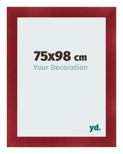 Fotokader 75x98cm Wijnrood Geveegd MDF Pisa Voorzijde Maat | Yourdecoration.be