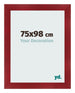 Fotokader 75x98cm Wijnrood Geveegd MDF Pisa Voorzijde Maat | Yourdecoration.be