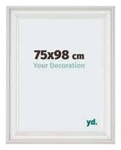 Fotokader 75x98cm Wit Geveegd MDF Lazio Voorzijde Maat | Yourdecoration.be