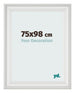Fotokader 75x98cm Wit Geveegd MDF Lazio Voorzijde Maat | Yourdecoration.be