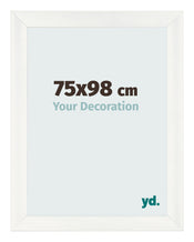 Fotokader 75x98cm Wit Geveegd MDF Pisa Voorzijde Maat | Yourdecoration.be