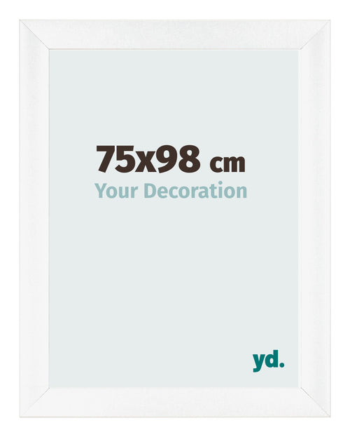 Fotokader 75x98cm Wit Mat MDF Pisa Voorzijde Maat | Yourdecoration.be