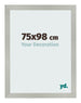 Fotokader 75x98cm Zilver Mat MDF Bologna Voorzijde Maat | Yourdecoration.be