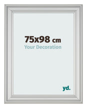 Fotokader 75x98cm Zilver Mat MDF Lazio Voorzijde Maat | Yourdecoration.be