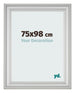 Fotokader 75x98cm Zilver Mat MDF Lazio Voorzijde Maat | Yourdecoration.be