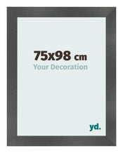 Fotokader 75x98cm Zwart Mat MDF Pisa Voorzijde Maat | Yourdecoration.be