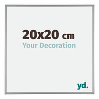 Kent Aluminium Fotokader 20x20cm Platina Voorzijde Maat | Yourdecoration.be