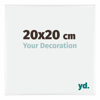 Kent Aluminium Fotokader 20x20cm Wit Hoogglans Voorzijde Maat | Yourdecoration.be