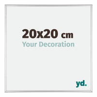 Kent Aluminium Fotokader 20x20cm Zilver Hoogglans Voorzijde Maat | Yourdecoration.be