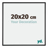 Kent Aluminium Fotokader 20x20cm Zwart Mat Voorzijde Maat | Yourdecoration.be