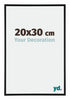 Kent Aluminium Fotokader 20x30cm Zwart Mat Voorzijde Maat | Yourdecoration.be