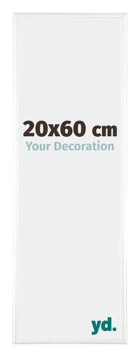 Kent Aluminium Fotokader 20x60cm Wit Hoogglans Voorzijde Maat | Yourdecoration.be