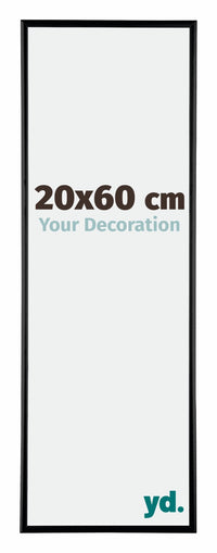 Kent Aluminium Fotokader 20x60cm Zwart Hoogglans Voorzijde Maat | Yourdecoration.be