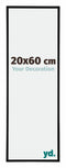 Kent Aluminium Fotokader 20x60cm Zwart Mat Voorzijde Maat | Yourdecoration.be