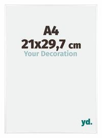 Kent Aluminium Fotokader 21x29 7cm A4 Wit Hoogglans Voorzijde Maat | Yourdecoration.be