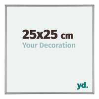 Kent Aluminium Fotokader 25x25cm Platina Voorzijde Maat | Yourdecoration.be