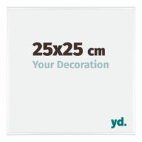 Kent Aluminium Fotokader 25x25cm Wit Hoogglans Voorzijde Maat | Yourdecoration.be