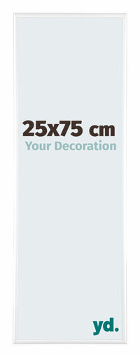 Kent Aluminium Fotokader 25x75cm Wit Hoogglans Voorzijde Maat | Yourdecoration.be