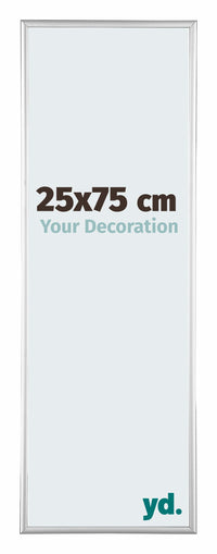 Kent Aluminium Fotokader 25x75cm Zilver Hoogglans Voorzijde Maat | Yourdecoration.be