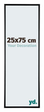 Kent Aluminium Fotokader 25x75cm Zwart Hoogglans Voorzijde Maat | Yourdecoration.be