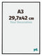 Kent Aluminium Fotokader 29 7x42cm A3 Zwart Mat Voorzijde Maat | Yourdecoration.be