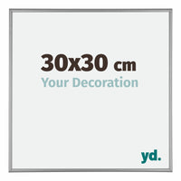 Kent Aluminium Fotokader 30x30cm Platina Voorzijde Maat | Yourdecoration.be