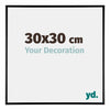 Kent Aluminium Fotokader 30x30cm Zwart Hoogglans Voorzijde Maat | Yourdecoration.be