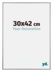 Kent Aluminium Fotokader 30x42cm Platina Voorzijde Maat | Yourdecoration.be