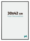 Kent Aluminium Fotokader 30x42cm Zwart Mat Voorzijde Maat | Yourdecoration.be