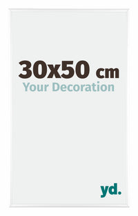 Kent Aluminium Fotokader 30x50cm Wit Hoogglans Voorzijde Maat | Yourdecoration.be