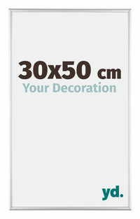Kent Aluminium Fotokader 30x50cm Zilver Hoogglans Voorzijde Maat | Yourdecoration.be