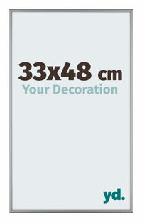 Kent Aluminium Fotokader 33x48cm Platina Voorzijde Maat | Yourdecoration.be