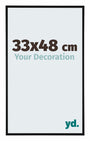 Kent Aluminium Fotokader 33x48cm Zwart Mat Voorzijde Maat | Yourdecoration.be