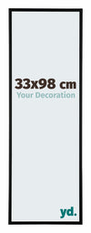 Kent Aluminium Fotokader 33x98cm Zwart Mat Voorzijde Maat | Yourdecoration.be