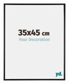 Kent Aluminium Fotokader 35x45cm Zwart Hoogglans Voorzijde Maat | Yourdecoration.be