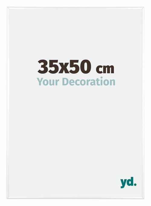 Kent Aluminium Fotokader 35x50cm Wit Hoogglans Voorzijde Maat | Yourdecoration.be