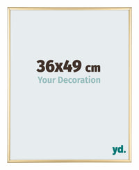 Kent Aluminium Fotokader 36x49cm Goud Voorzijde Maat | Yourdecoration.be