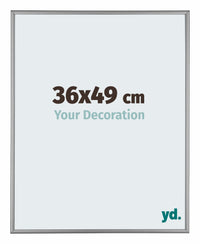 Kent Aluminium Fotokader 36x49cm Platina Voorzijde Maat | Yourdecoration.be