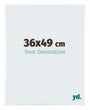 Kent Aluminium Fotokader 36x49cm Wit Hoogglans Voorzijde Maat | Yourdecoration.be