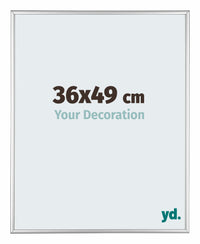 Kent Aluminium Fotokader 36x49cm Zilver Hoogglans Voorzijde Maat | Yourdecoration.be