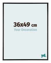Kent Aluminium Fotokader 36x49cm Zwart Hoogglans Voorzijde Maat | Yourdecoration.be