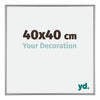 Kent Aluminium Fotokader 40x40cm Platina Voorzijde Maat | Yourdecoration.be