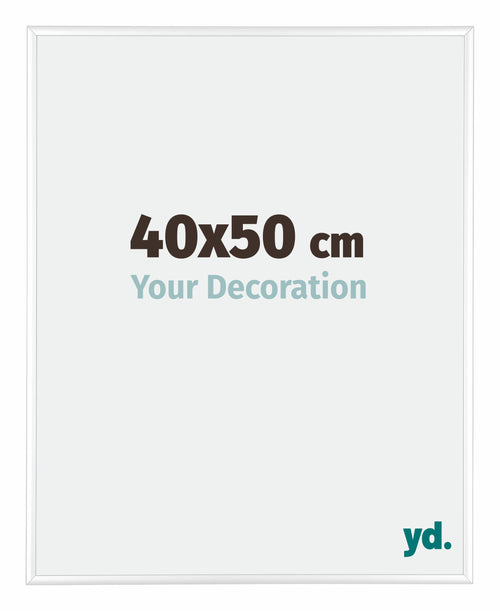 Kent Aluminium Fotokader 40x50cm Wit Hoogglans Voorzijde Maat | Yourdecoration.be