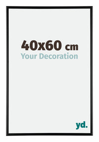 Kent Aluminium Fotokader 40x60cm Zwart Hoogglans Voorzijde Maat | Yourdecoration.be