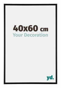 Kent Aluminium Fotokader 40x60cm Zwart Mat Voorzijde Maat | Yourdecoration.be