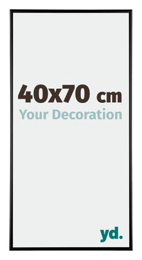 Kent Aluminium Fotokader 40x70cm Zwart Hoogglans Voorzijde Maat | Yourdecoration.be