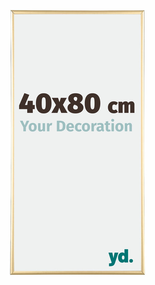 Kent Aluminium Fotokader 40x80cm Goud Voorzijde Maat | Yourdecoration.be