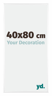 Kent Aluminium Fotokader 40x80cm Wit Hoogglans Voorzijde Maat | Yourdecoration.be